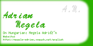 adrian megela business card